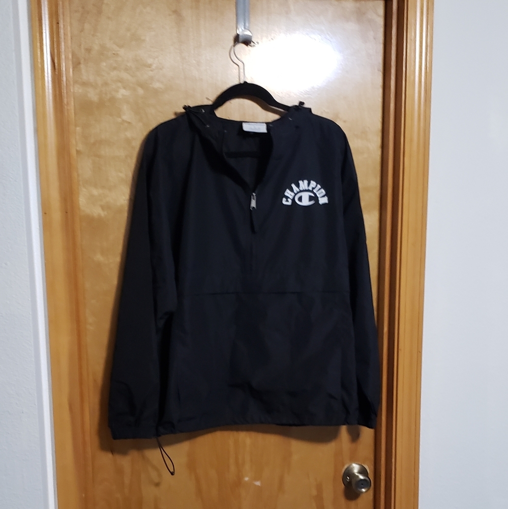 Champion 3/4 Zip Hooded Pullover Windbreaker